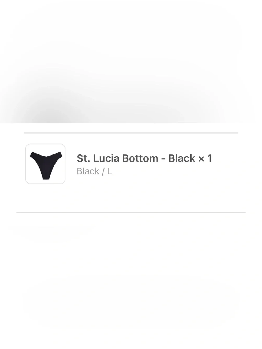 Monday Swimwear | St. Lucia Bottom - Size L - Black (BOTTOM ONLY)